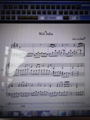 komponiert f&uuml;r meine Julia. Julia oh Julia! 